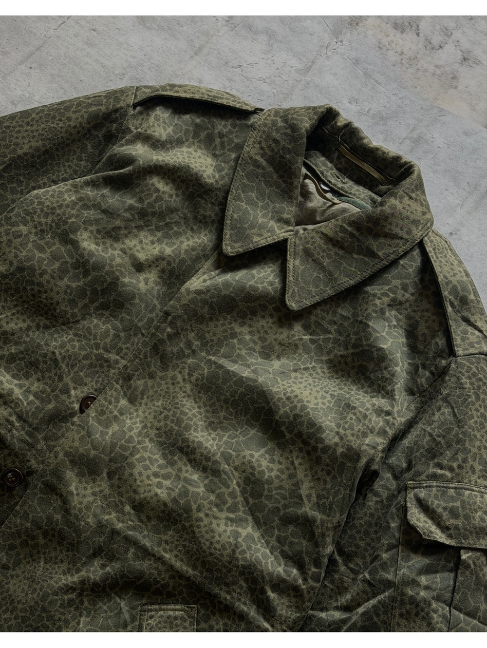 VINTAGE 1989 Puma Print Polish Army Field Jacket Size XL